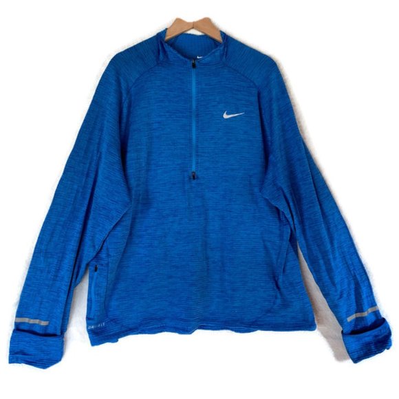 Nike Other - NIKE Running Dri-Fit Blue 1/4 Zip Pullover Size XXL